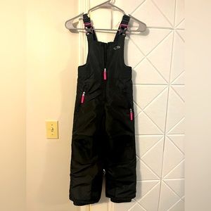 Girls black snow suit